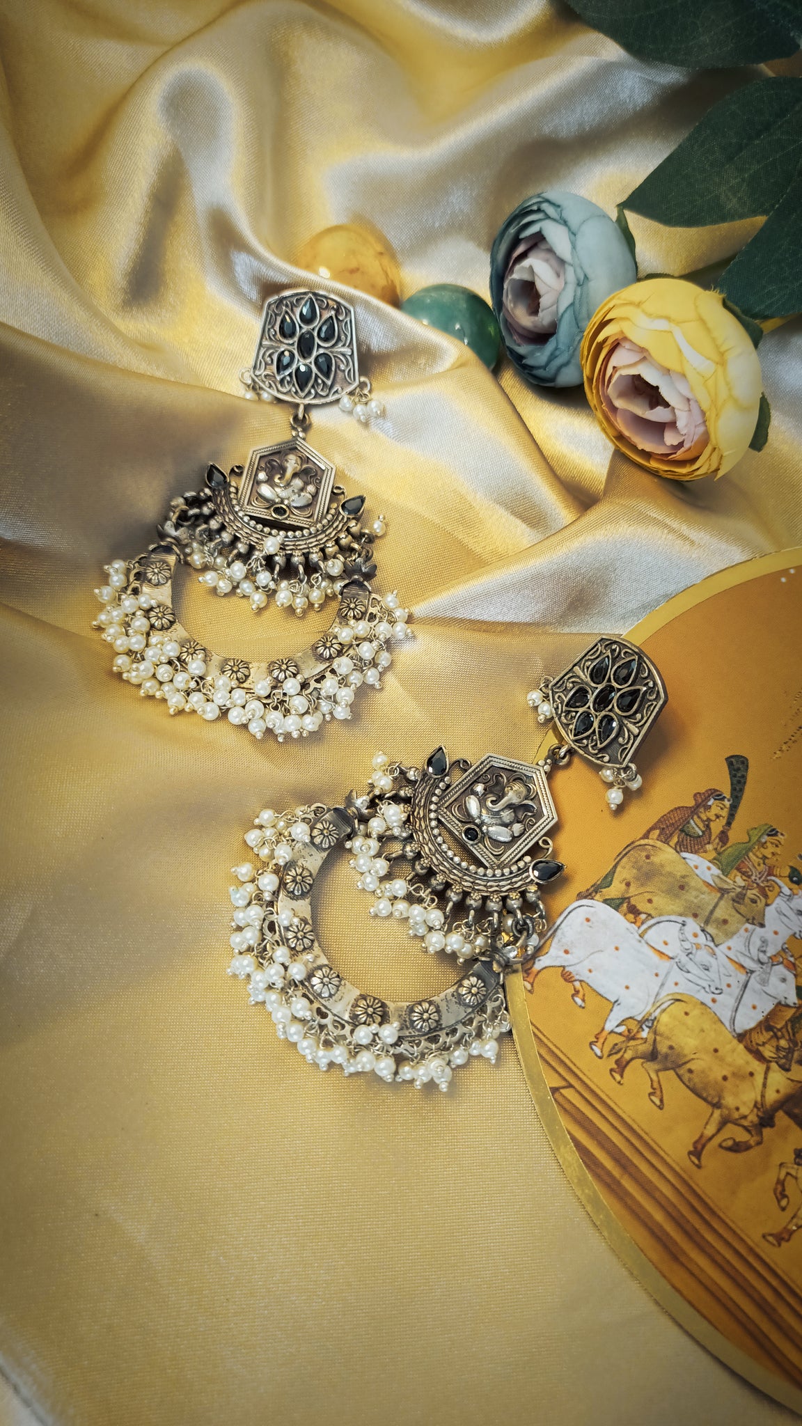 ZuriKrtisha Metal Oxidized German Silver Earrings at Rs 195/pair in New  Delhi